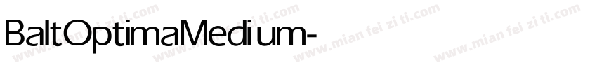 BaltOptima Medium字体转换